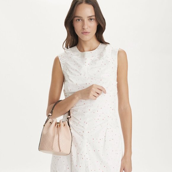Tory Burch T Monogram Mini Bucket Bag - Blush - Picture 5 of 10